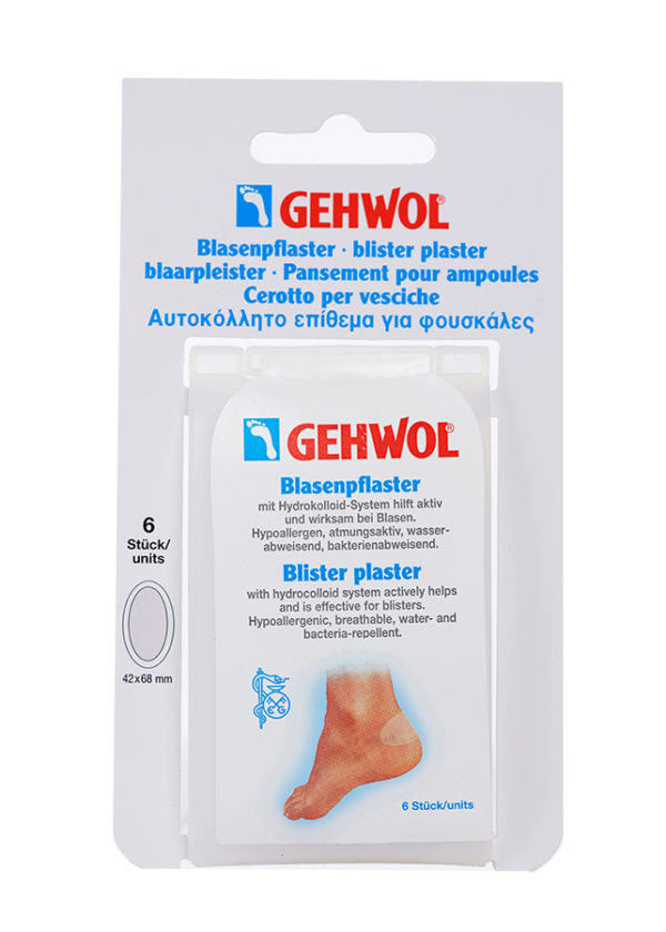Blister Plaster w/ hydrocolloid system, Large (6 pieces) Assorted 1