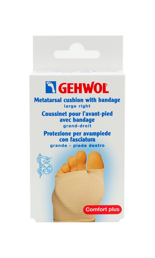 Right – Metatarsal cushion with flexible bandage 112681300D-front